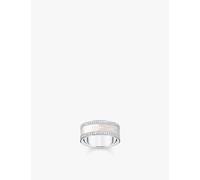 Thomas Sabo Womens Thomas Sabo Band 925 Sterling-Silver, Enamel and Zirconia Ring Silver Enamel & Cz 52mm