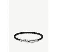 Thomas Sabo Womens Thomas Sabo Braided Leather and Sterling-Silver Bracelet Black L