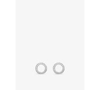 Thomas Sabo Womens Thomas Sabo Circle Sterling Silver and Zirconia Earrings