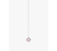 Thomas Sabo Womens Thomas Sabo Cosmic Amulet Sterling-Silver, Zirconia and Enamel Pendant Necklace Silver & Enamel 45cm