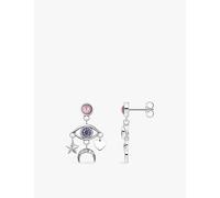 Thomas Sabo Womens Thomas Sabo Cosmic Talismans 925 Sterling-Silver and Zirconia Drop Earrings 925 Silver & Cz M