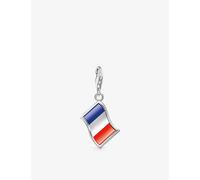 Thomas Sabo Womens Thomas Sabo French Flag Sterling-Silver Pendant Charm Silver & Enamel