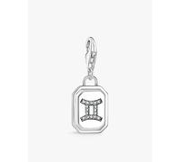 Thomas Sabo Womens Thomas Sabo Gemini Sterling-Silver and Cubic Zirconia Charm 925 Silver & Cz