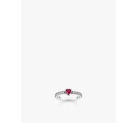 Thomas Sabo Womens Thomas Sabo Heart 925 Sterling-Silver and Zirconia Ring 925 Silver & Cz 52mm