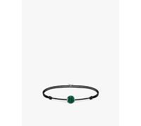 Thomas Sabo Womens Thomas Sabo Karma Secret 925 Sterling-Silver and Malachite Beaded Bracelet Textile & Malachite M/L