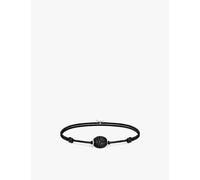 Thomas Sabo Womens Thomas Sabo Karma Secret 925 Sterling-Silver and Obsidian Beaded Bracelet Textile & Obsidian M/L