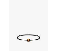 Thomas Sabo Women Bracelet Karma Secret with Brown Tiger's Eye Bead 925 Sterling Silver, Nylon A2106-045-2