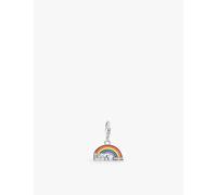 Thomas Sabo Womens Thomas Sabo Love Rainbow 925 Sterling-Silver and Zirconia Charm Silver Cz & Enamel