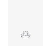 Thomas Sabo Womens Thomas Sabo Magic Stones Sterling-Silver and Zirconia Cocktail Ring White P