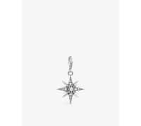 Thomas Sabo Womens Thomas Sabo Royalty Star Sterling-Silver and Cubic Zirconia Pendant Charm 925 Silver & Cz