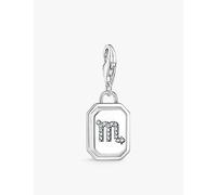 Thomas Sabo Womens Thomas Sabo Scorpio Crystal-Embellished Sterling-Silver and Cubic Zirconia Charm 925 Silver & Cz