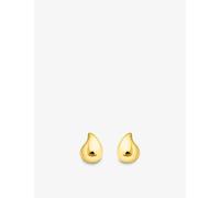 Thomas Sabo Womens Thomas Sabo Small Organic Drop-Shape 18ct Yellow-Gold Plated 925 Sterling Silver Stud Earrings Gold S/M
