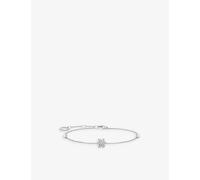 Thomas Sabo Womens Thomas Sabo Snowflake Sterling-Silver and Zirconia Bracelet White M