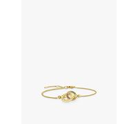 Thomas Sabo Womens Thomas Sabo Together Forever 18ct Gold-Plated Sterling Silver and Zirconia Bracelet Gold-Plated Silver M/L