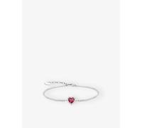 THOMAS SABO Romance Silver Ruby & Cubic Zirconia Heart Bracelet A2188-013-10-L19V