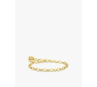 Thomas Sabo Charm Club Charmista Charmista HARIBO Gold Plated Goldbears Logo Ring Bracelet - Size 19 cm - Gold Plated / Sterling Silver