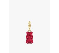 Thomas Sabo Gold Plated Charmista HARIBO Red Goldbears Charm Pendant 2190-413-10 - Glass / Gold Plated / Sterling Silver