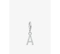Thomas Sabo Womens Thomas Sabo Z Letter Sterling-Silver and Cubic Zirconia Pendant Charm 925 Silver & Cz