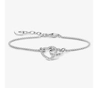 THOMAS SABO Women's Together Heart Bracelet A1648-051-14-L19V in Silver Thomas Sabo Silver One Size