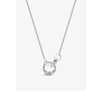 Thomas Sabo Womens White Crown Blackened Sterling-silver Chain Necklace