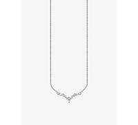 Thomas Sabo Womens White Ice Crystals Sterling Silver and Zirconia Necklace 51cm