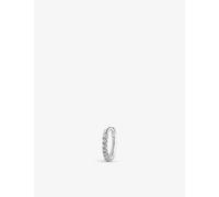 Thomas Sabo Womens White Sterling Silver and Zirconia Hoop Earring