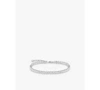 Thomas Sabo Womens White Sterling-silver and Zirconia Tennis Bracelet