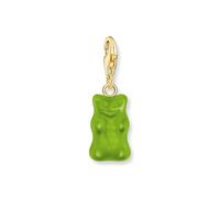 Thomas Sabo x HARIBO Charm Goldbear pendant green, 18k gold-plated