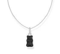 Thomas Sabo x HARIBO Necklace with black Goldbears pendant, 40-45 cm