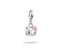 Thomas Sabo x Hello Kitty Charm with pink bow, cold enamel