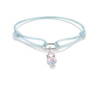 Thomas Sabo x Hello Kitty Fabric Angel Charm Bracelet 24cm | Acotis - Fine Silver Plated / Alloy