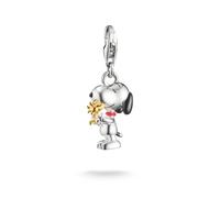 Thomas Sabo Charm Club Sterling Silver Peanuts Snoopy & - Sterling Silver / Rhodium Plated / Enamel