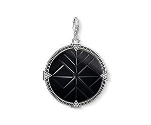 Thomas Sabo Y0011-508-11 Black Vintage Coin Pendant in 925 Sterling Silver