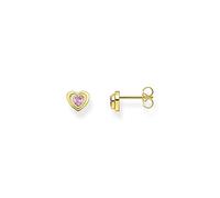 THOMAS SABO Pink Heart Stud Earrings
