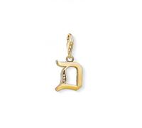 Thomas Sabo Yellow Gold Silver Vintage D Letter Charm 1610-414-39