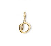 Thomas Sabo Yellow Gold Silver Vintage O Letter Charm