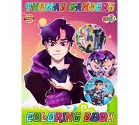 Thomas Sanders Coloring Book Cute Character for Fan Men Teen Women Kid: Coloring Books For Kids Teens and Adults With 30+ Easy Simple Colouring Pages ... for Any Occasion in Work Office, Home, School