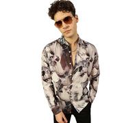 Thomas Scott Mens Polyester Regular Fit Full Sleeve Printed Casual Shirt
