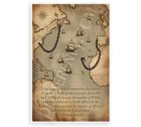 Thomas Sowell 'Reparations for Slavery' Barbary Pirates Map 12x18 US Made Poster