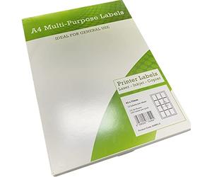 Thomas Stoners A4 Self Adhesive Address Labels 12 Labels per Sheet - 100 Sheets (63 x 72mm) - Personalised White Return Postage, Mailing & Name Stickers - Printed Address Labels for parcels