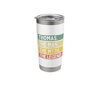 Thomas The Man The Myth The Legend Funny Personalized Quote Stainless Steel Insulated Tumbler