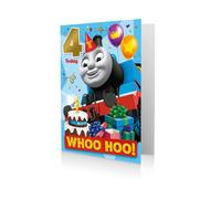Danilo Promotions Thomas The Tank Engine Official Birthday Card, Whoo Hoo! 4 Today, Multi, TH055