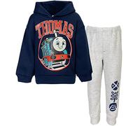 Thomas the Tank Engine & Friends Pullover Hoodie & Trousers Set Infant to Big Kid, blue/grey, 7-8