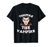 Thomas The Vampire T-Shirt Halloween Simple Costume T-Shirt