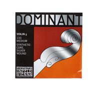 Single string for Violin 4/4 Dominant - G-string Synthetic Core, Silver Wound, Medium