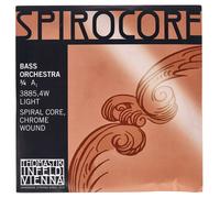 Thomastik Einzelsaite für Kontrabass 3/4 Spirocore - A-Saite Spiralkern, Chrom umsponnen, Orchesterstimmung, weich