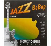 Thomastik Saiten für E-Gitarre Jazz BeBop Nickel Round Wound Satz BB113 Medium Light .013-.053w