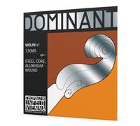Thomastik Single string for Violin 4/4 Dominant - E-string steel core, Aluminium Wound, Soft, Loop End