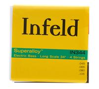Thomastik 682854 Infeld Saiten für E-Bass Superalloy Round Wound Long Scale, Satz IN 344 4-string long Scale 34 Zoll Natural