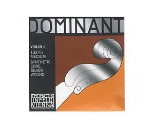 Thomastik-Infeld Dominant Violin String D 1/16 - Single string (132 1/16), synthetic core, silver wound, medium tension